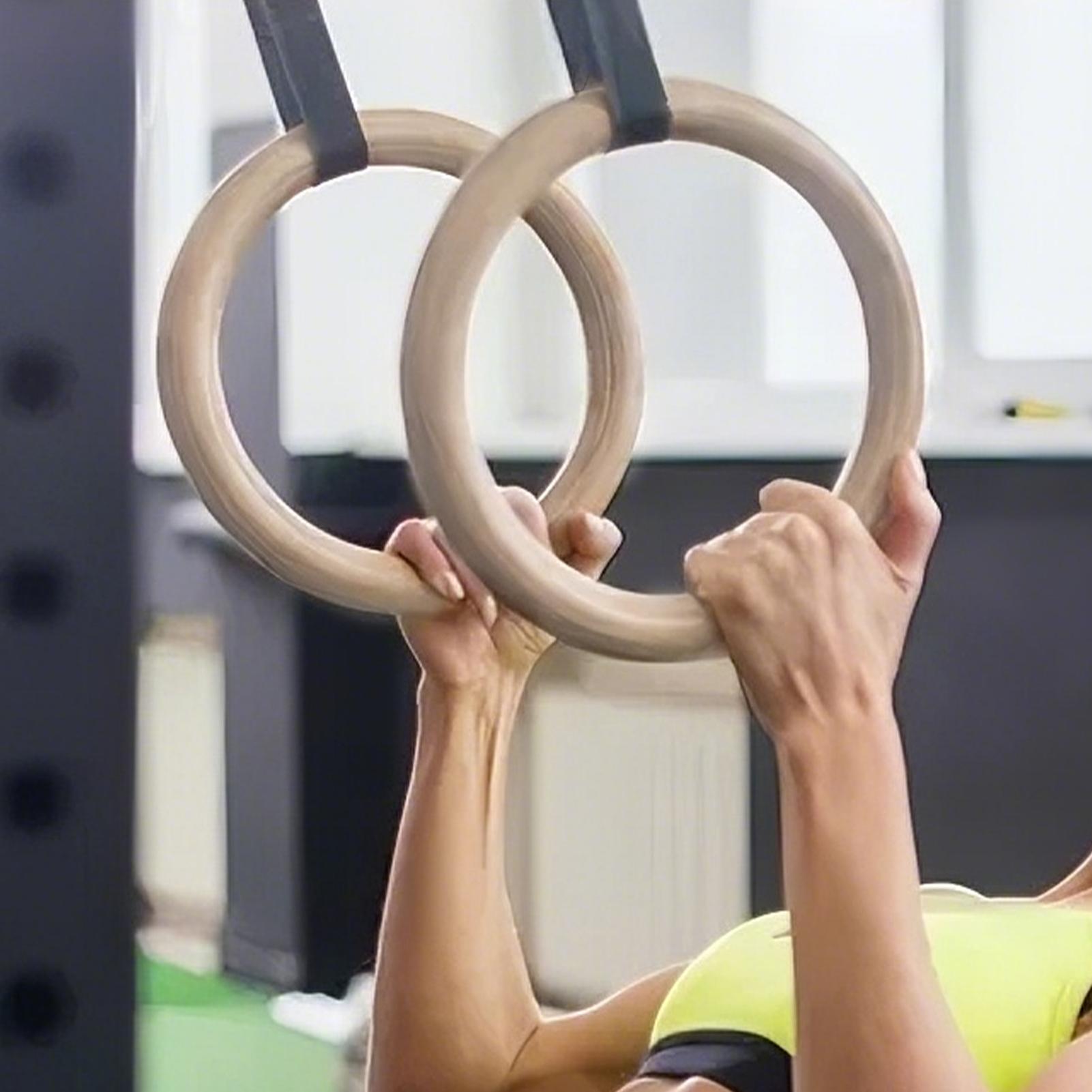 2Pcs/Pairs Wooden Portable Gym – Gymnastic Ring Wood recenzja i cena