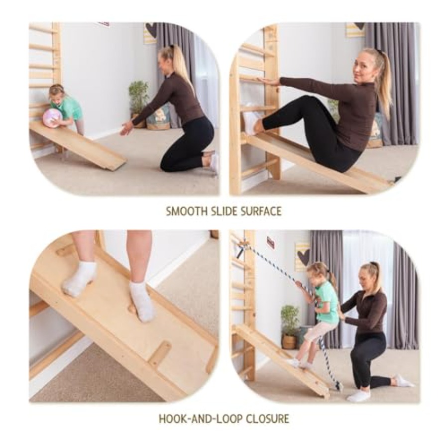 Swedish Ladder Wall Bars for h – Gymnastic Ring Wood recenzja i cena