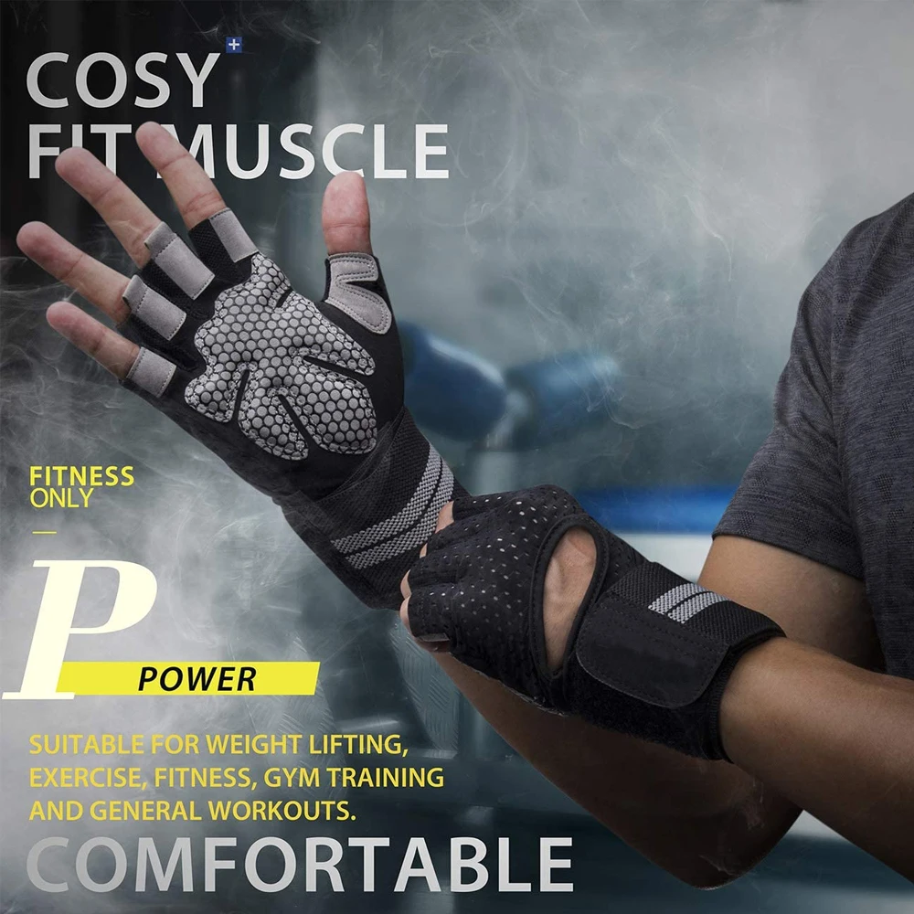 1Pair Half Finger Gym Fitness  – Crossfit Training Gear recenzja i cena