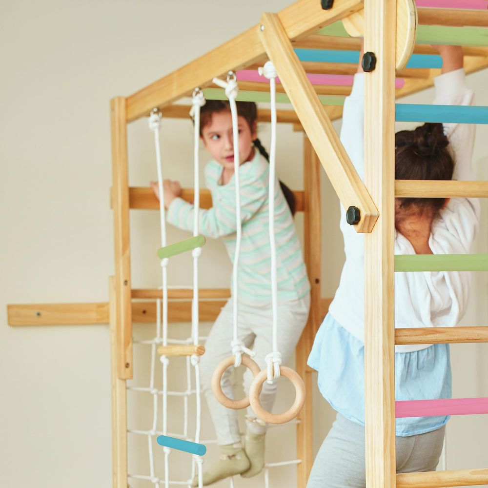 Grove 8in1 Indoor Jungle Gym w – Gymnastic Ring Wood recenzja i cena