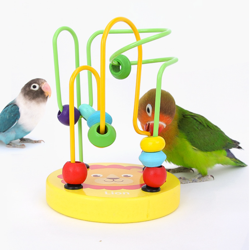 Bird Training Toy Supplies Lov – Gymnastic Ring Wood recenzja i cena