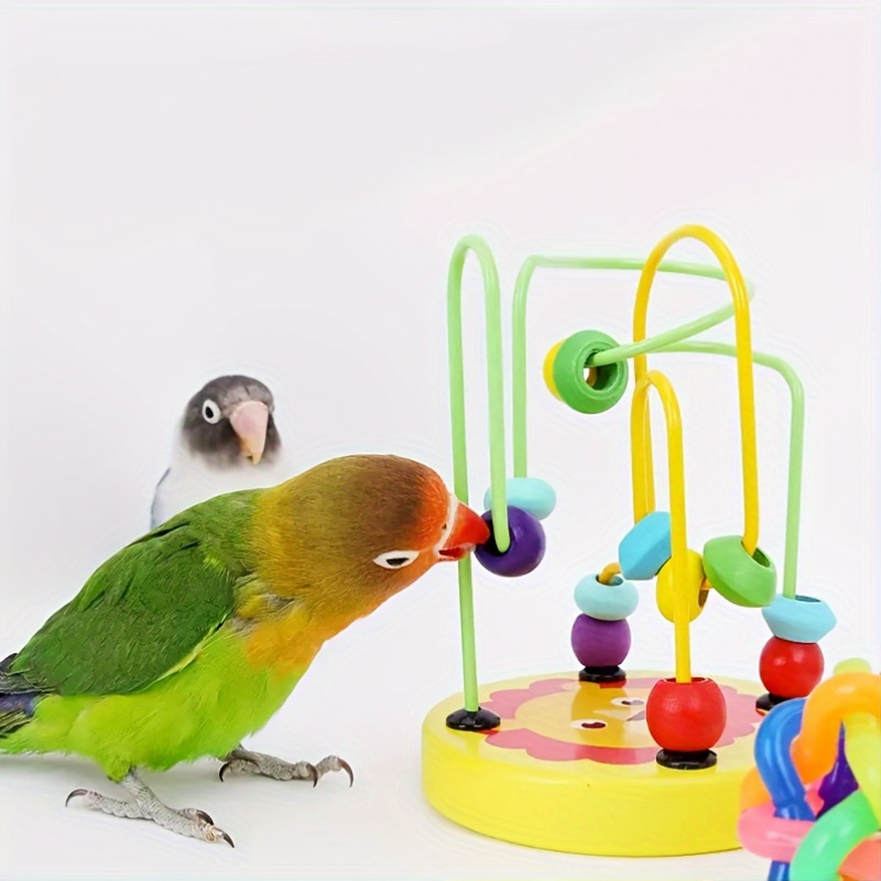 Bird Training Toy Supplies Lov – Gymnastic Ring Wood recenzja i cena