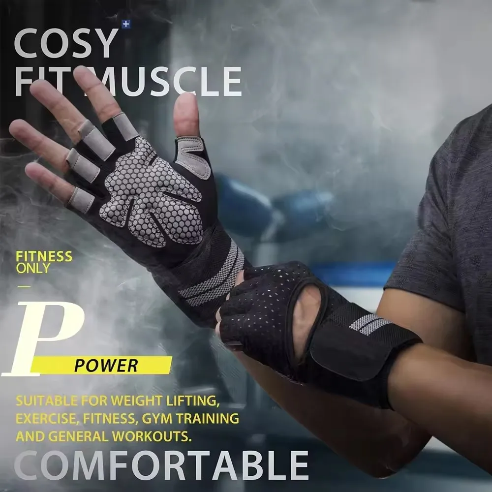 1Pair Half Finger Gym Fitness  – Crossfit Workout Gear recenzja i cena