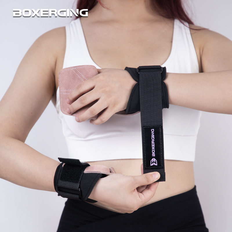 Cowhide Gym Gloves Grips Anti- – Crossfit Workout Gear recenzja i cena