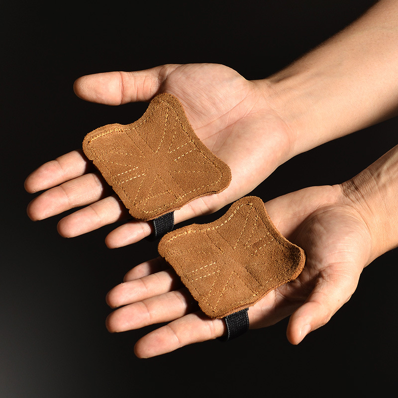 Cowhide Gym Gloves Grips Anti- – Crossfit Workout Gear recenzja i cena
