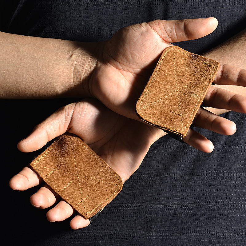 Cowhide Gym Gloves Grips Anti- – Crossfit Workout Gear recenzja i cena