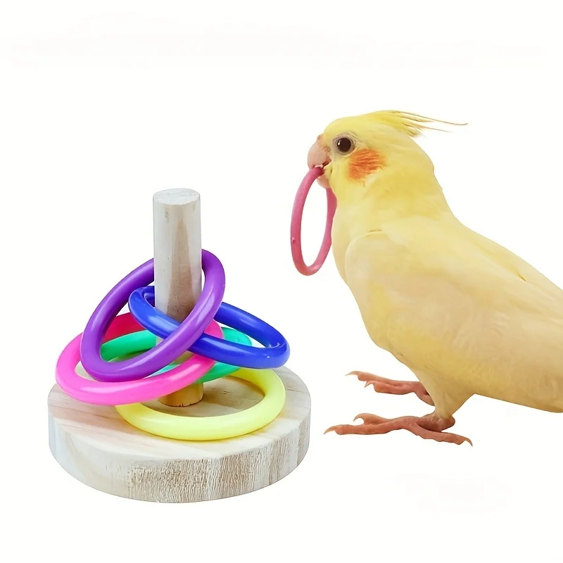 Wooden Interactive Parrot Ring – Gymnastic Ring Wood recenzja i cena