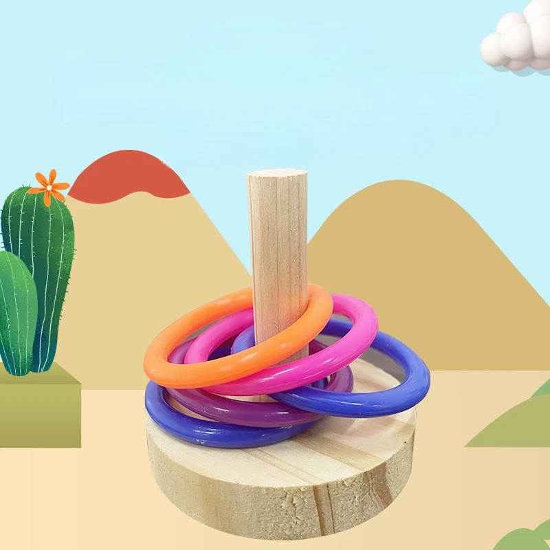 Wooden Interactive Parrot Ring – Gymnastic Ring Wood recenzja i cena