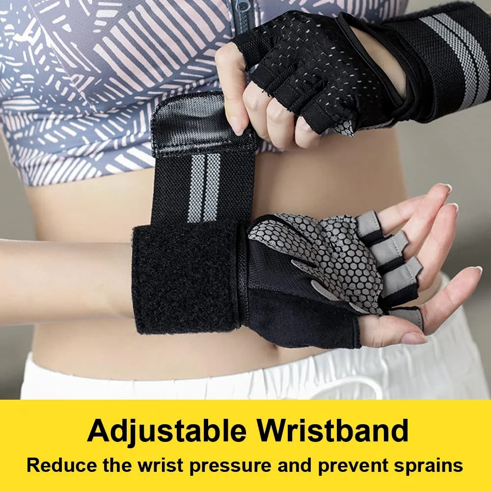 1Pair Half Finger Gym Fitness  – Crossfit Workout Gear recenzja i cena