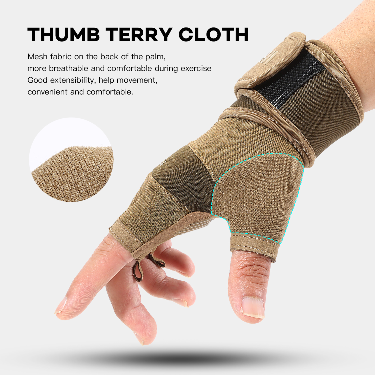 Cycling Gloves Half Finger Gym – Crossfit Workout Gear recenzja i cena