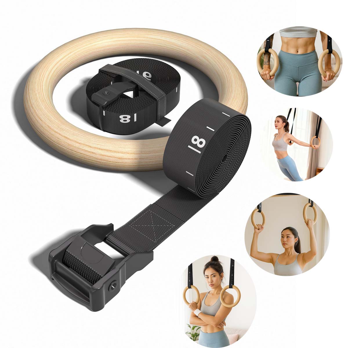 Adjustable Wood Gymnastics Rin – Gymnastic Ring Wood recenzja i cena